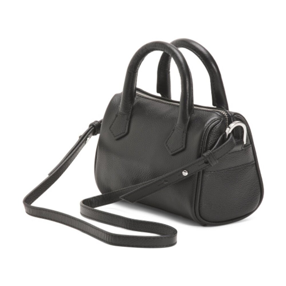 ZADIG & VOLTAIRE Leather Sunny Nano Mini Satchel With Crossbody Strap - Picture 3 of 3